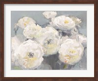 Wild Roses Gray Crop Fine Art Print