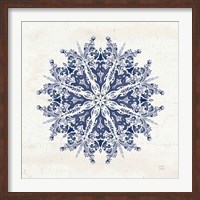 Bohemian Vibes VII Mandala Blue Fine Art Print