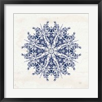 Bohemian Vibes VII Mandala Blue Framed Print
