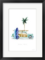 Surf Days I Framed Print
