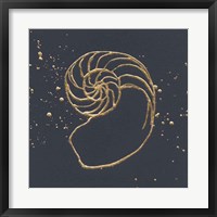 Gold Nautilus II Fine Art Print