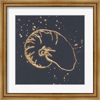 Gold Nautilus I Fine Art Print