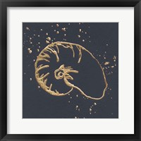 Gold Nautilus I Framed Print