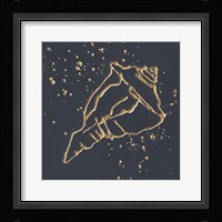 Gold Conch IV Framed Print