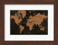 Map of the World Industrial No Words Fine Art Print