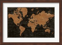 Map of the World Industrial No Words Fine Art Print