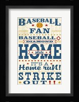 Sports Lovers II Red v2 Framed Print