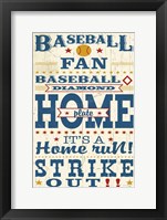 Sports Lovers II Red v2 Framed Print