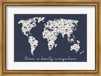 Floral Mapped Out Fine Art Print