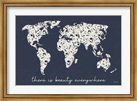 Floral Mapped Out Fine Art Print