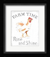 Farm Time Enamel v2 Framed Print