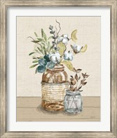 Cotton Bouquet III Cream Fine Art Print