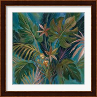 Midnight Tropical Leaves Fine Art Print
