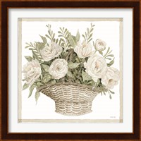 Basket of Peonies Fine Art Print