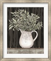 Sage Greenery in a Pitcher Fine Art Print