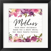 Floral Mothers Hold Fine Art Print