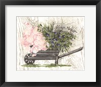 Flower Market Wheelbarrow Fine Art Print