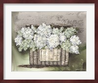 Vintage Floral Basket Fine Art Print
