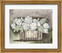 Vintage Floral Basket Fine Art Print