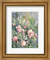 Watercolor Garden of Roses Fine Art Print
