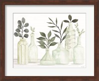 Bottles and Greenery II Fine Art Print