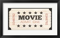 Admit One Movie Ticket Fine Art Print