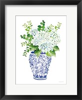 Chinoiserie Hydrangea I Framed Print
