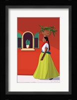 Market Day Woman Framed Print