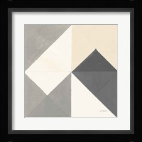 Triangles IV Neutral Crop Fine Art Print