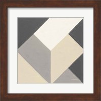 Triangles I Neutral Crop Fine Art Print