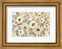 White Gold and Sage Floral Fine Art Print