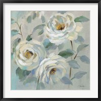 Blue Gray Floral Fine Art Print
