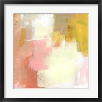 Yellow and Blush I Framed Print