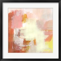 Yellow and Blush III Framed Print
