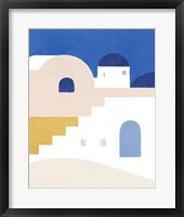 Simple Santorini I Framed Print