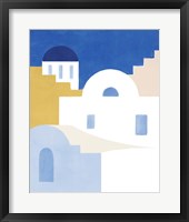 Simple Santorini II Framed Print
