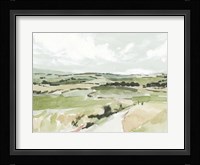 Rolling Pastures Sketch I Framed Print