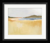 Ochre Seaside I Framed Print