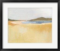 Ochre Seaside I Framed Print