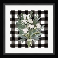 Buffalo Check Cut Paper Bouquet II Fine Art Print