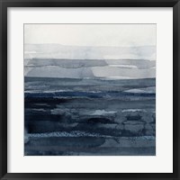Rising Blue I Framed Print