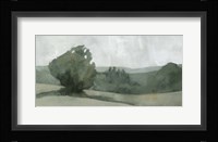Soft Green Landscape I Framed Print