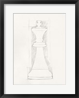 Chess Set Sketch II Fine Art Print