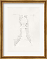 Chess Set Sketch VI Fine Art Print