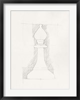 Chess Set Sketch VI Fine Art Print