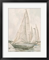 Sail Scribble II Framed Print