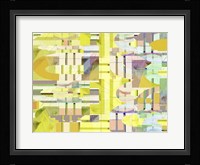 Yellow Curves II Framed Print