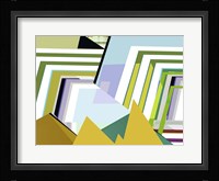 Yellow Mountains II Framed Print
