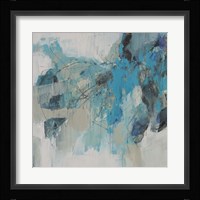 Painterly Teal I Framed Print