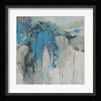 Painterly Teal II Framed Print